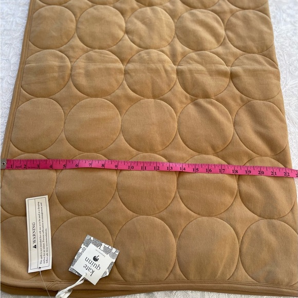 NWT Kate Quinn Mustard Gold Quilted Infant Blanket - Picture 2 of 5
